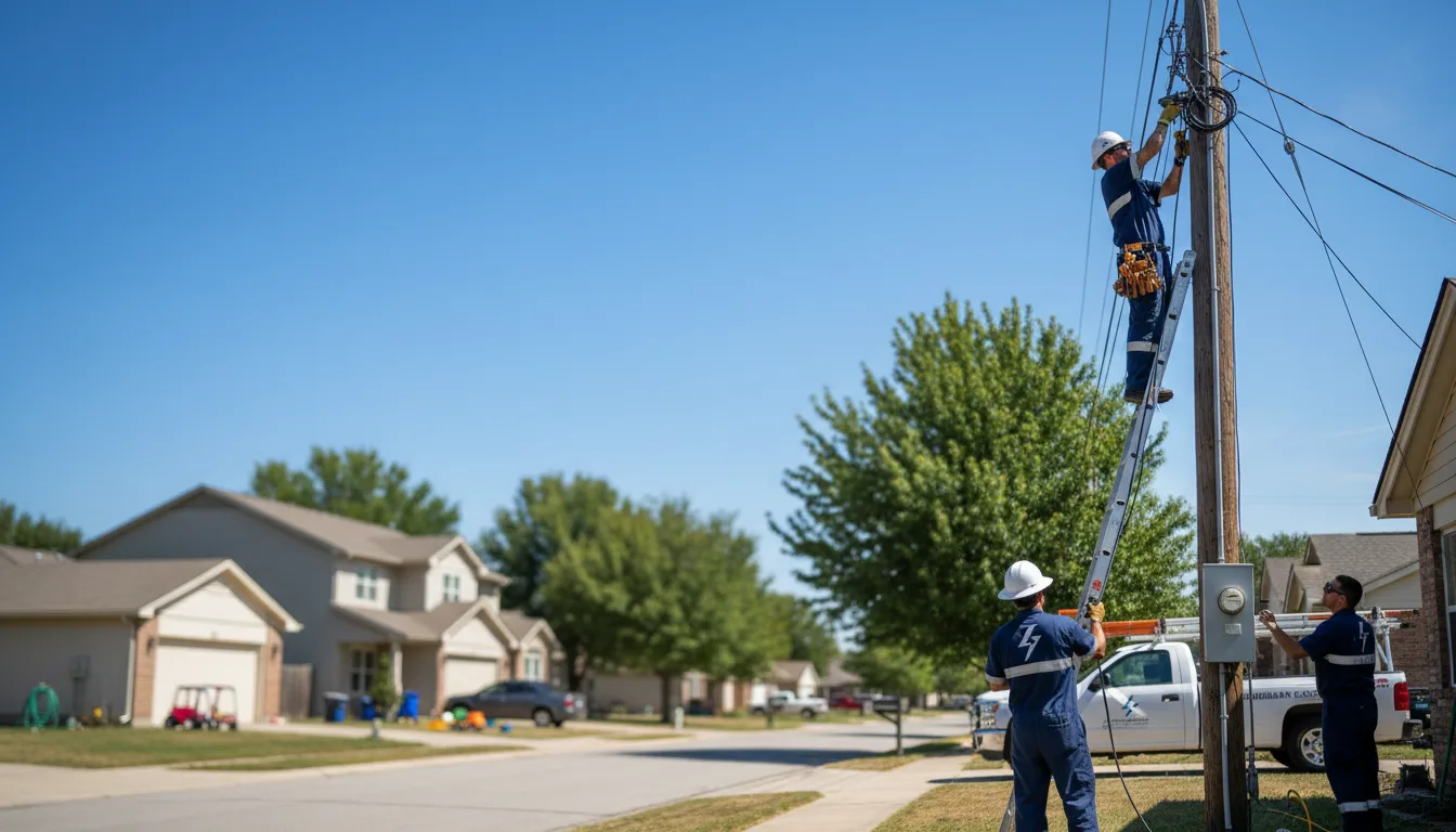 Residential electrician providing installation services in Meldrim, GA